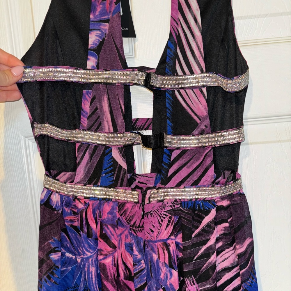 Tropical purple dress